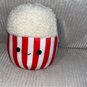 NWT Squishmallow 8" Arnel Red White Striped Popcorn bucket Walgreens